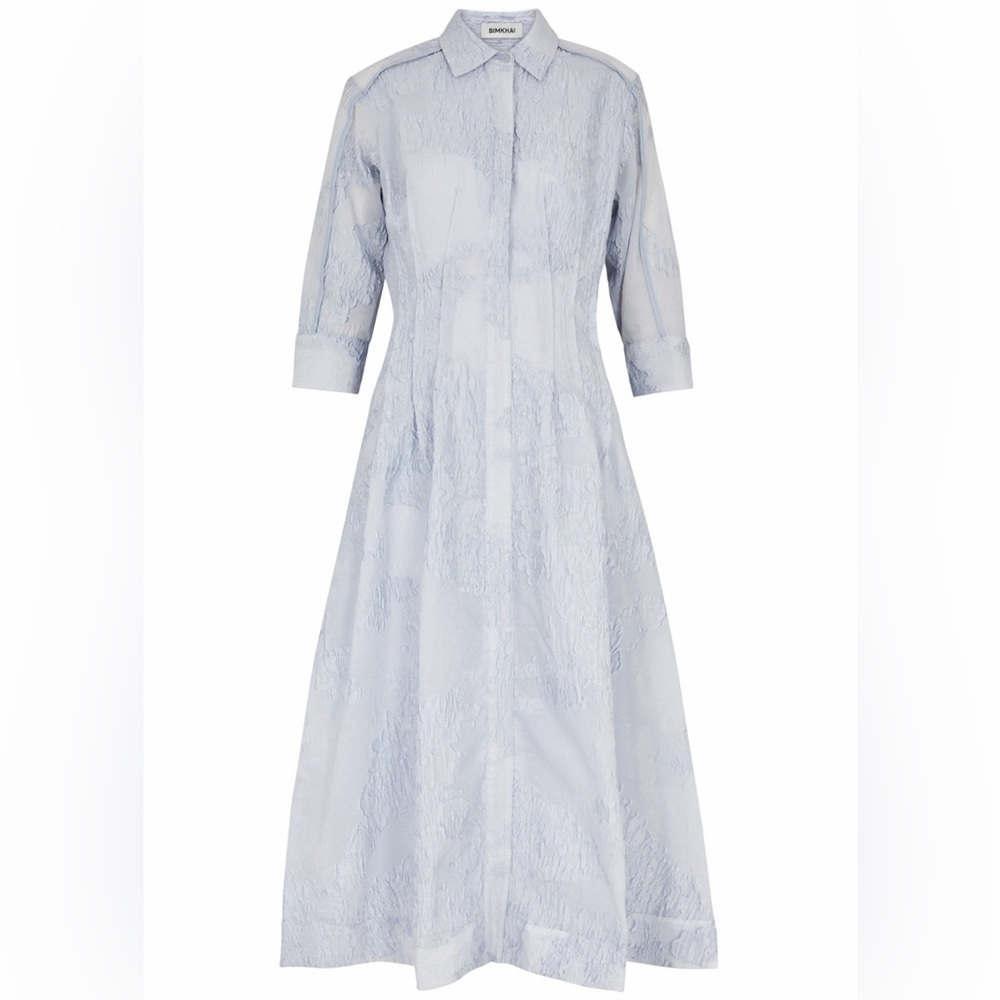 SIMKHAI
Court floral cloqué midi dress